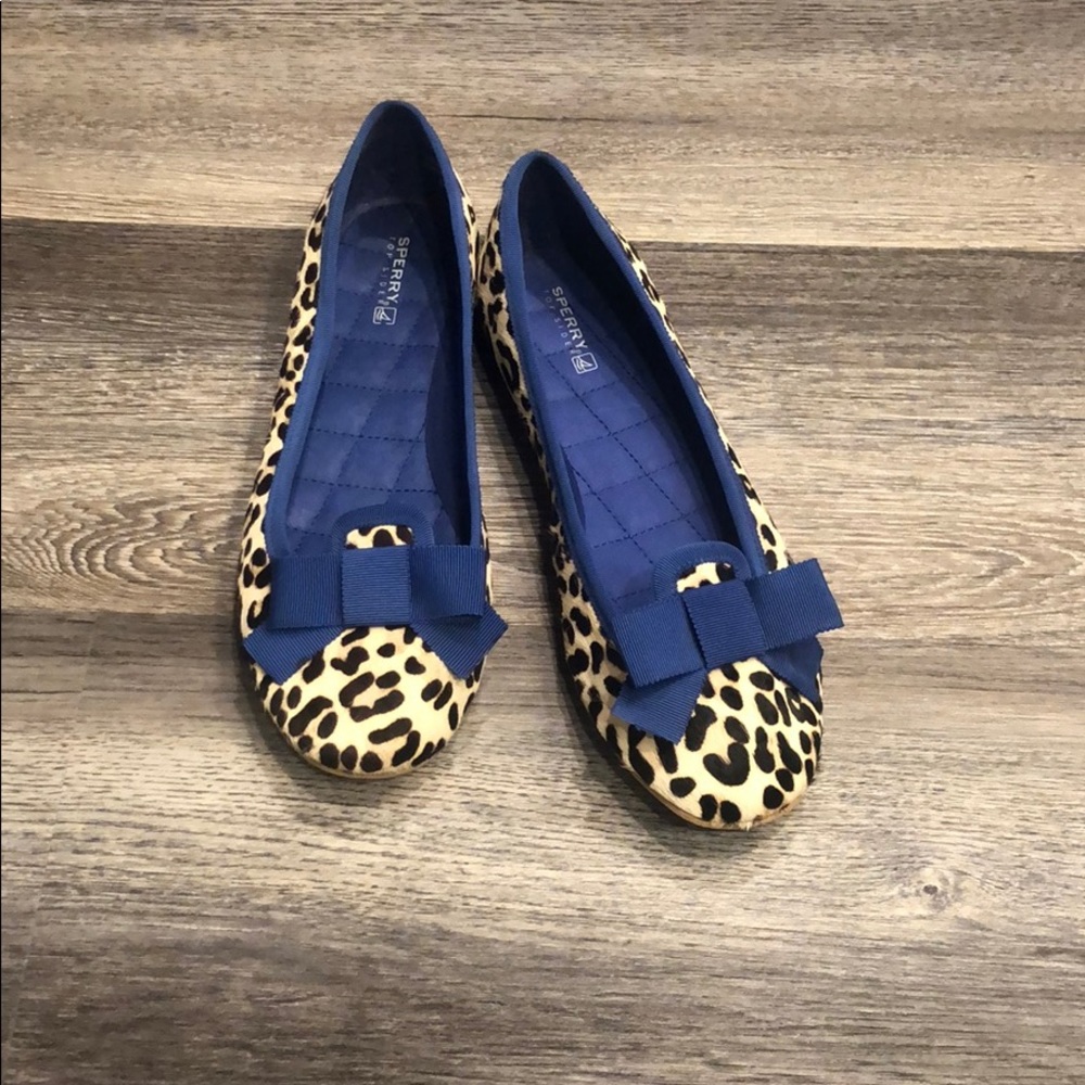 Sperry Top Sider Leopard Print Flats